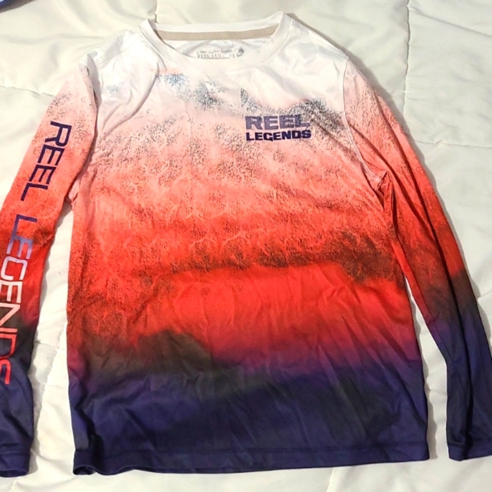 Reel legends water shirt kids size 8